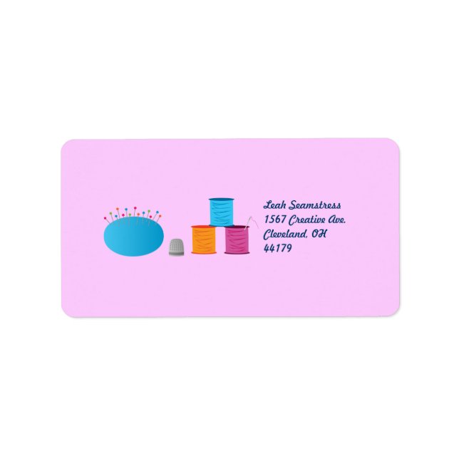 Étiquette J'ai cousu du coeur (Devant)