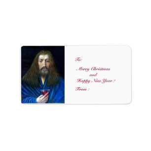 ÉTIQUETTE JÉSUS CHRIST, LA CHALICE