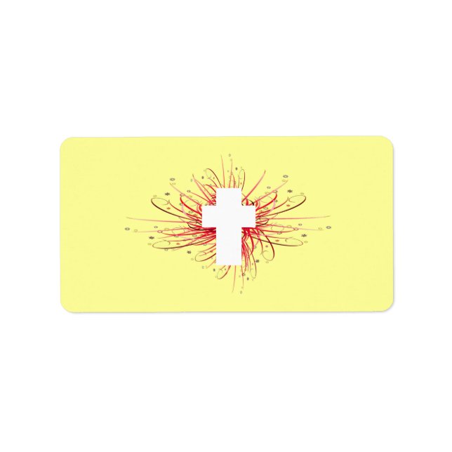 Étiquette JOIE ! dans la Croix (Devant)