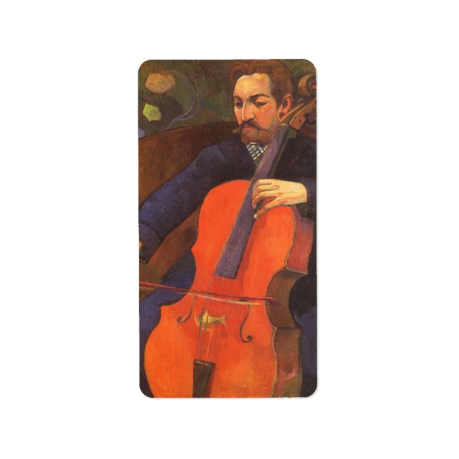Étiquette Joueur Schneklud Portrait par Paul Gauguin (Devant)