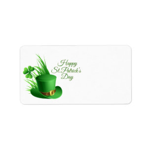 Étiquette Joyeux salutations de la Saint Patrick