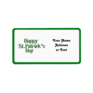 Étiquette Joyeux texte de la Saint Patrick