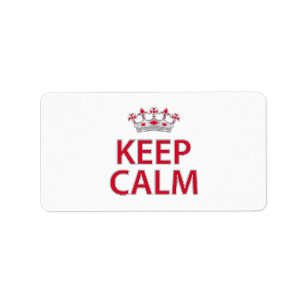Étiquette Keep calm