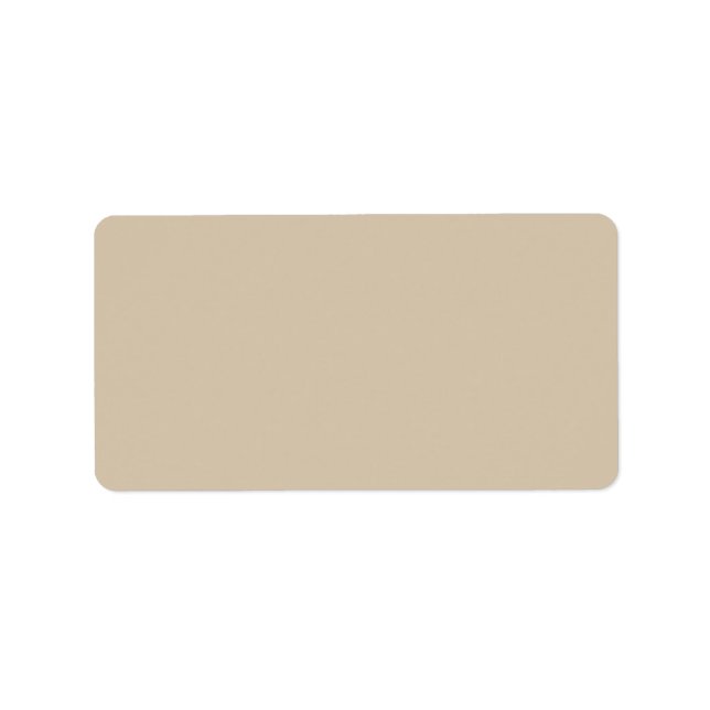 Étiquette Kilim Beige Solide Couleur (Devant)
