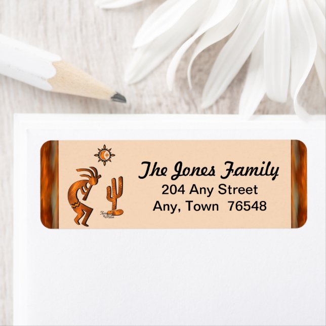 Étiquette Kokopelli Sud-Ouest (En situation)