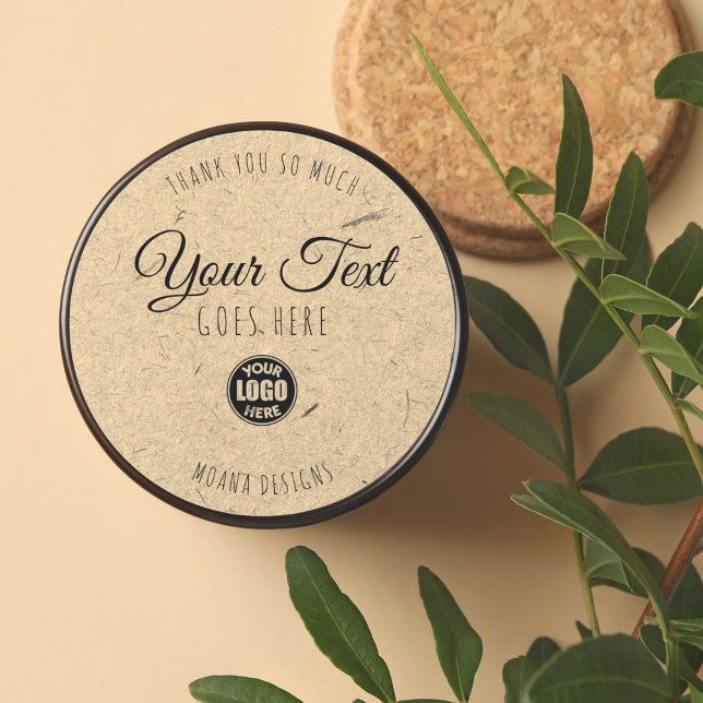 Étiquette Kraft personnalisé Vintage simple tendan (Homemade with Love Kraft Paper | Jam Canning Label)