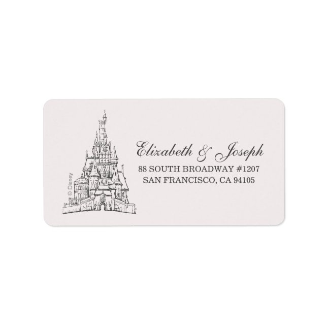 Étiquette La beauté et la bête | Fairy Tale Castle Mariage (Devant)