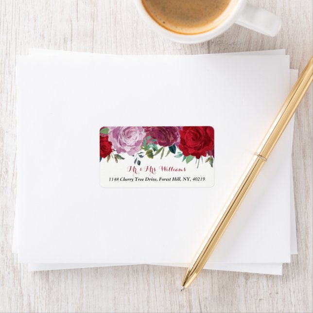 Étiquette La collection de Mariages floraux romantiques (En situation)