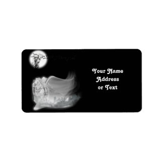 Étiquette La Faucheuse Grim Circule Du Cimetière