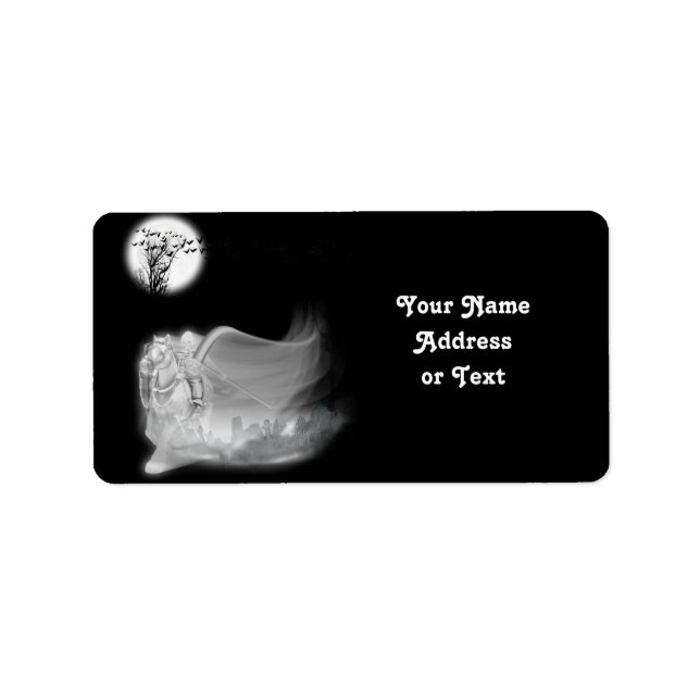 Étiquette La Faucheuse Grim Circule Du Cimetière (Devant)