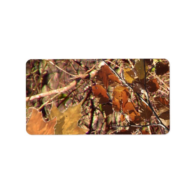 Étiquette La peinture Camo Camouflage Chasseur Personnaliser (Devant)