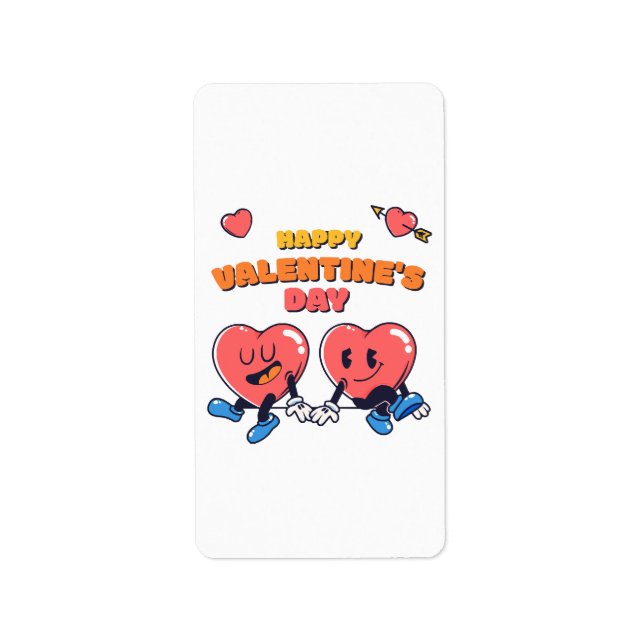 Étiquette la Saint-Valentin (Devant)