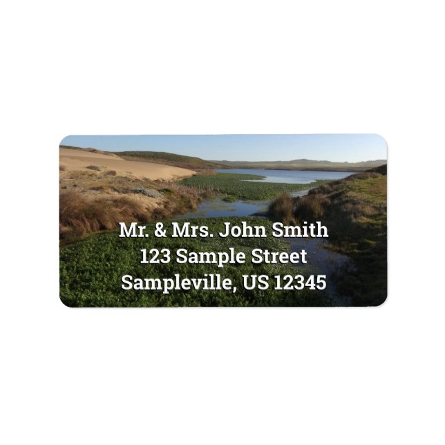 Étiquette Lagon d'Abbotts I à Point Reyes National Seashore (Devant)