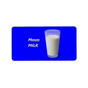 Étiquette LAIT Mmm