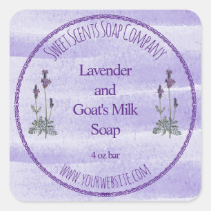 Étiquette Lavande Bain et Cosmétique
