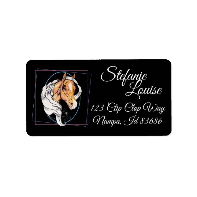 Étiquette Le Palomino (noir) (Devant)