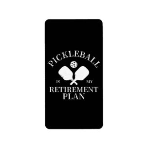 Étiquette le pickleball est mon plante de retraite