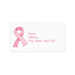 Étiquette Le ruban rose de conscience marque 0001