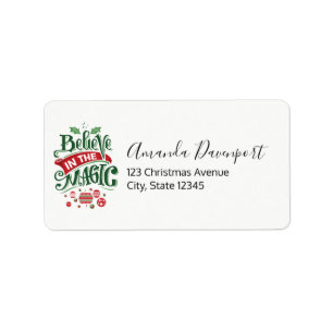 Étiquette Le Typographe du Magic Christmas