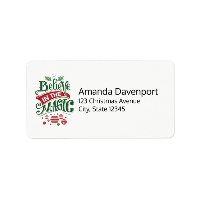Étiquette Le Typographe du Magic Christmas (Devant)