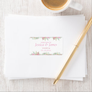 Étiquette Le Wedding planner, élégant floral sophistiqué