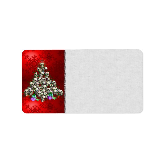 Étiquette Les crânes de Noël (Devant)