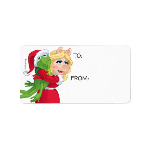 Étiquette Les Muppets   Kermit & Miss Piggy Christmas