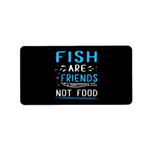 Étiquette Les poissons ne sont pas de la nourriture TShirt p