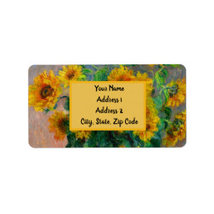 Étiquette Les tournesols de Monet