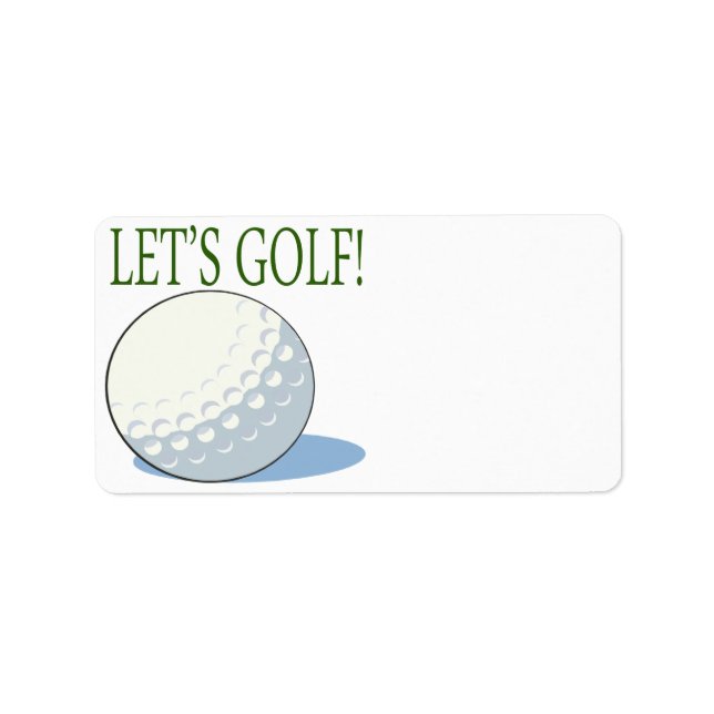 Étiquette Lets Golf (Devant)