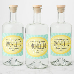 Étiquette Liqueur de Citron Burst