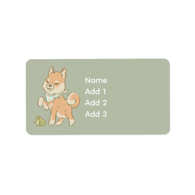 Étiquette Little guardian froggo (Devant)