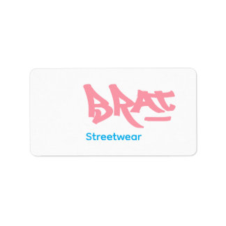 Étiquette Logo Brat