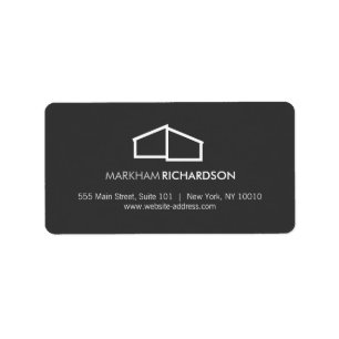 Étiquette Logo de la maison moderne II Dk Grey