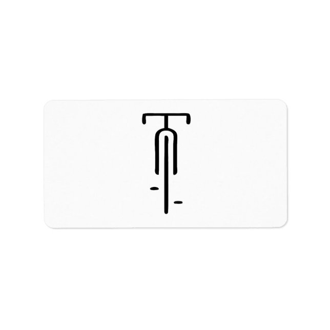 Étiquette Logo de vélo minimum Rétro, Cyclisme et Louveur de (Devant)