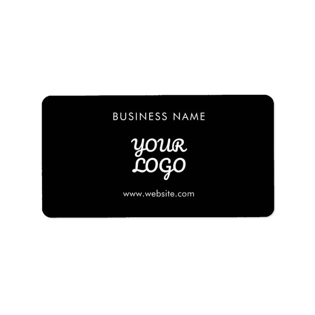 Étiquette Logo et texte promotionnels modernes | Couleur mod (Devant)