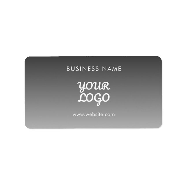 Étiquette Logo et texte promotionnels modernes | Couleur mod (Devant)