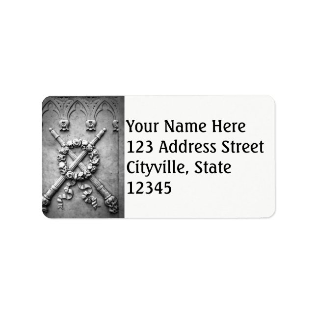 Étiquette Lumière tombée perdue (Devant)