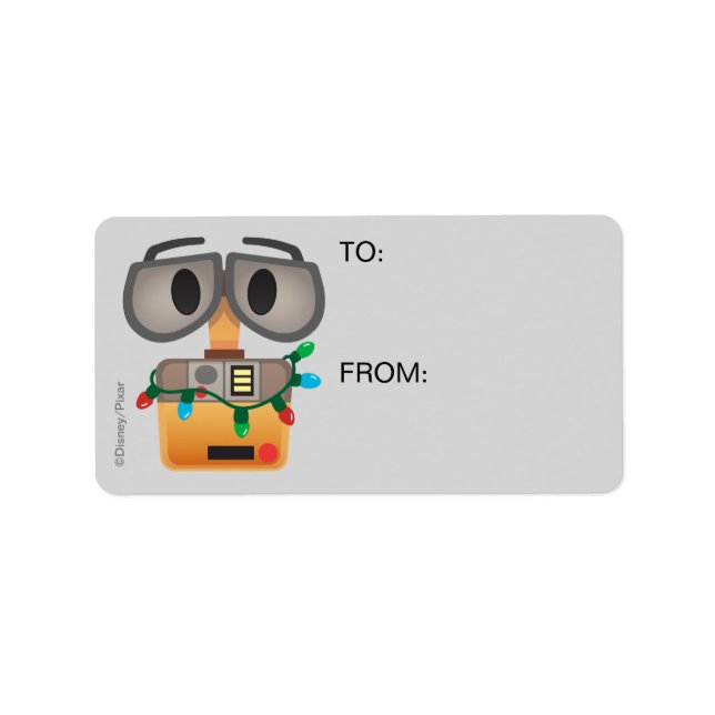 Étiquette Lumières de Noël WALL-E (Devant)
