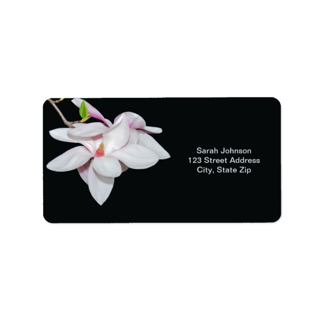 Étiquette Magnolia blanche (Devant)