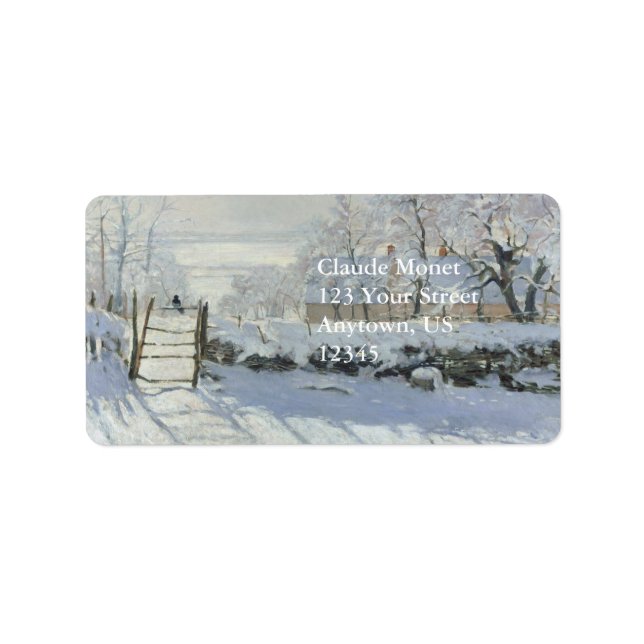 Étiquette Magpie Claude Monet (Devant)