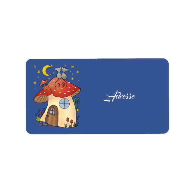 Étiquette Maison de souris (Devant)