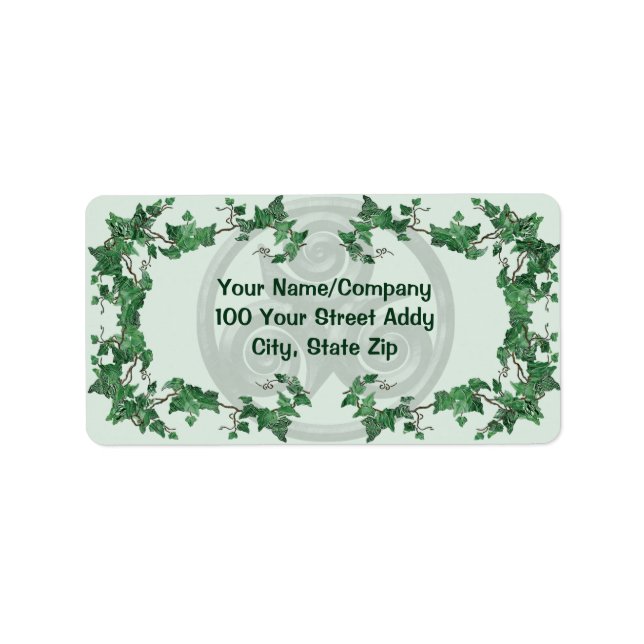 Étiquette Malachite Ivy Triskel (Devant)