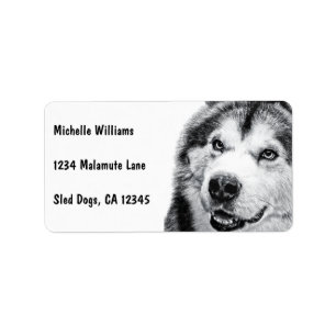 ÉTIQUETTE MALAMUTE D'ALASKA