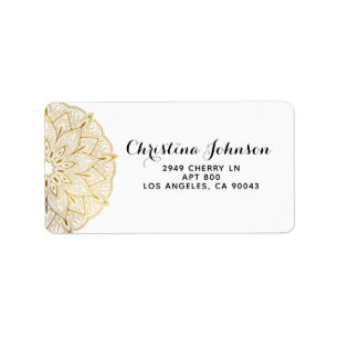 Étiquette Mandala Henna