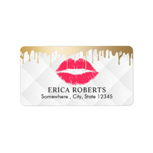 Étiquette Maquillage Artiste Gold Drives Rouge Gold Lips Sal