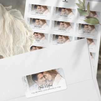 Étiquette Mariage d'adresse de retour de photo de script mod