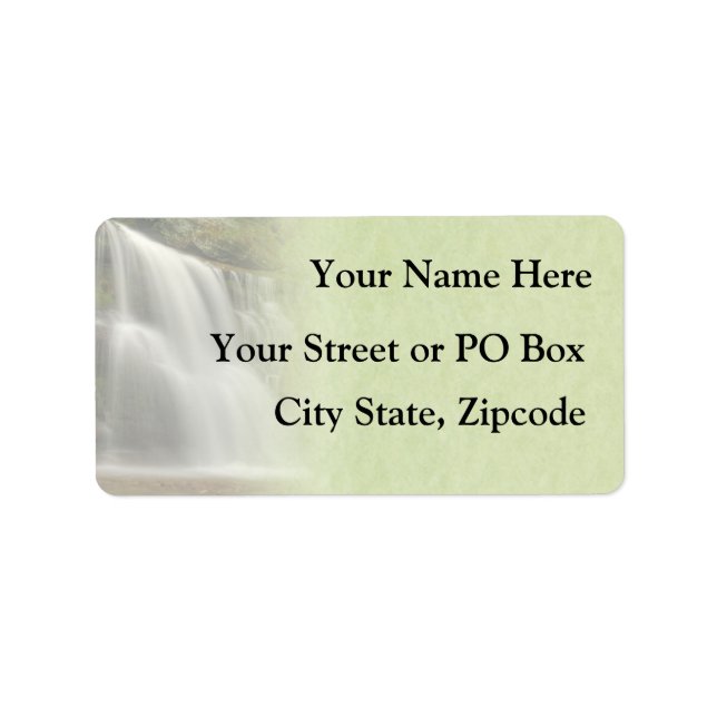 Étiquette Mariage de cascade (Devant)