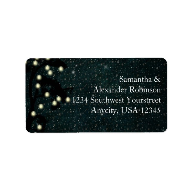 Étiquette Mariage de lanterne étoilée (Devant)