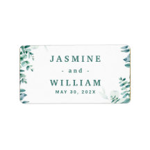 Mariage Frameborder Carré Eucalyptus vert